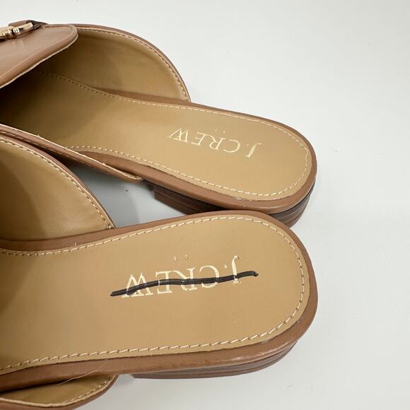 J.Crew Slip On Mules Cedar Wood Tan Classic Preppy Casual Womens US 7 NEW - Picture 8 of 14